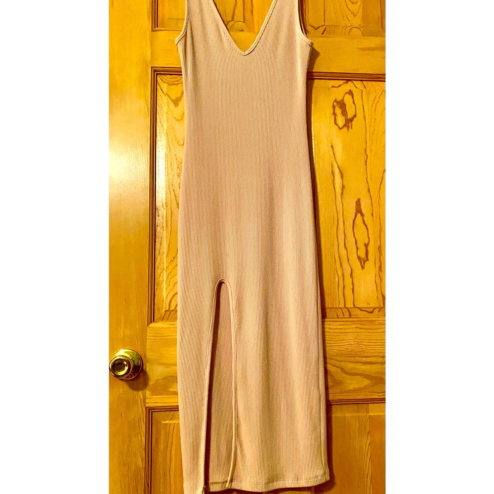 Sexy double V-neck maxi dress M